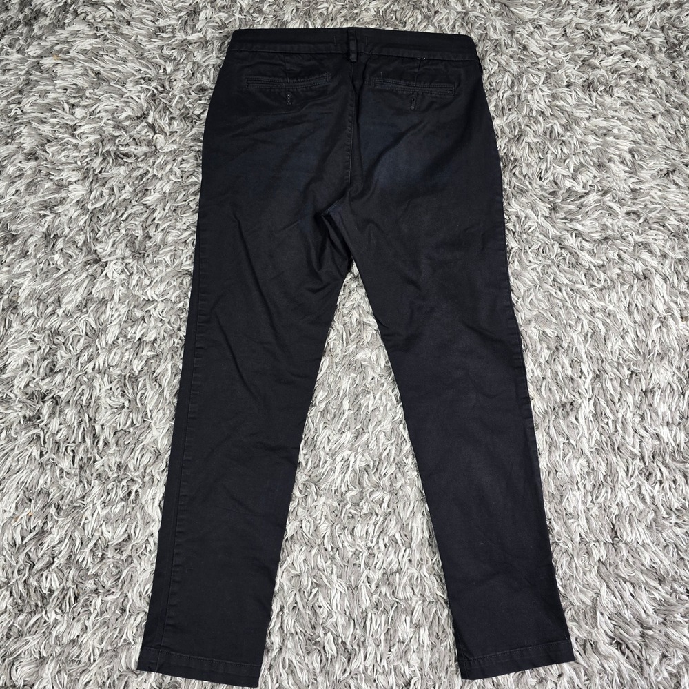 Express Mens Slim Fit Chino Pants Black 28x30 Stretch Cotton Blend Casual Work - Picture 8 of 10